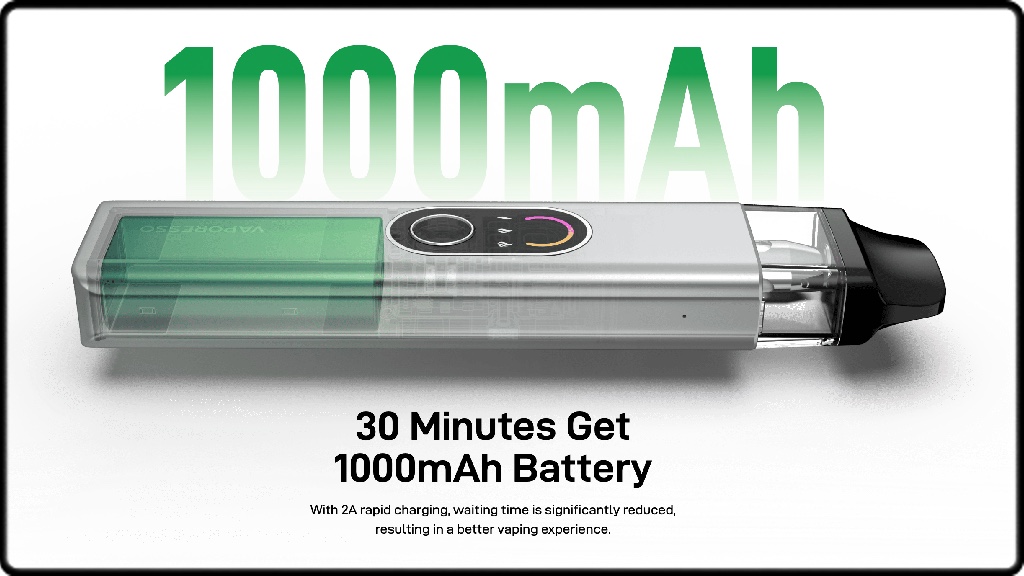 Une batterie de 1000mAh